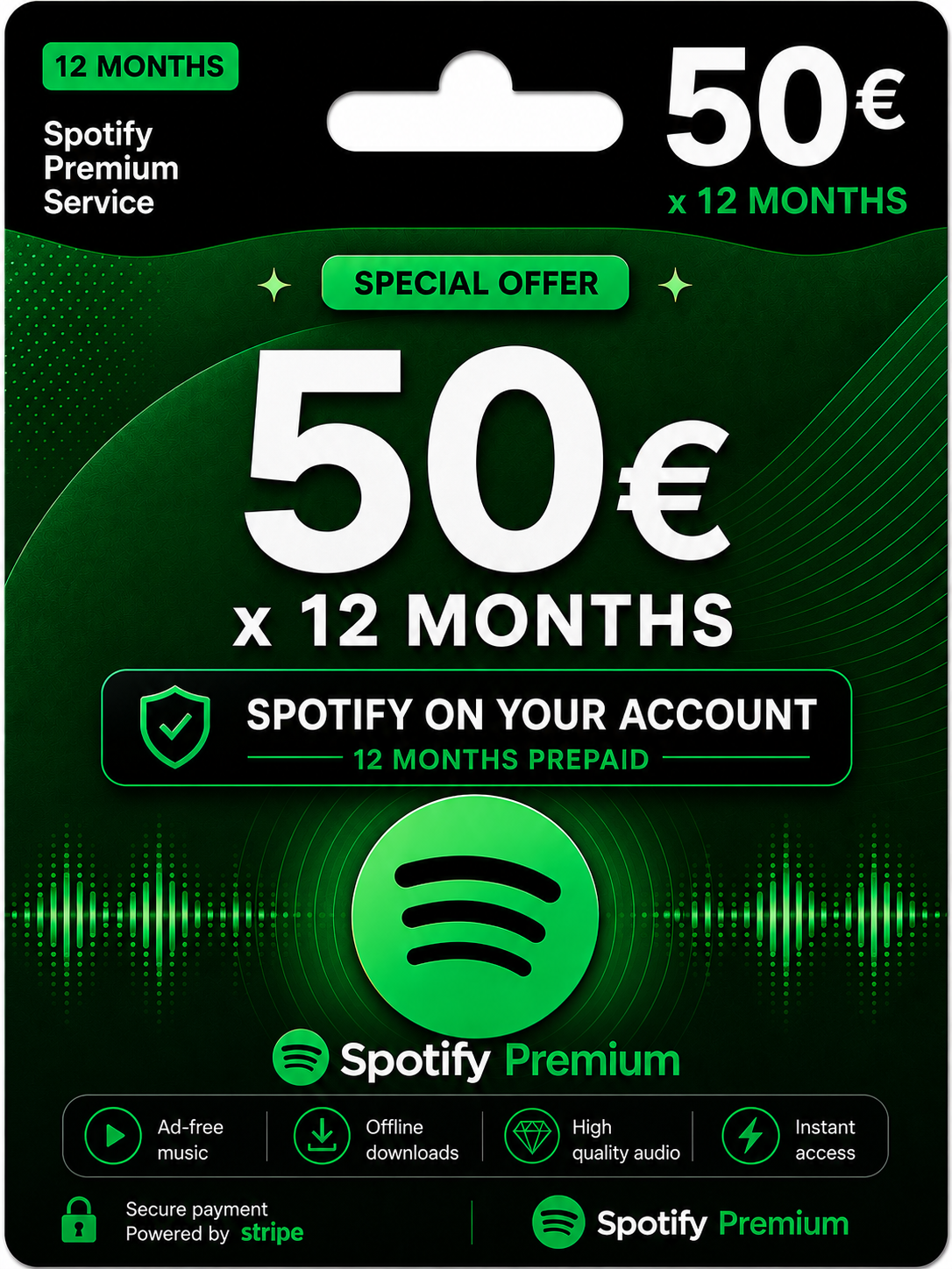Spotify Premium 12 maanden