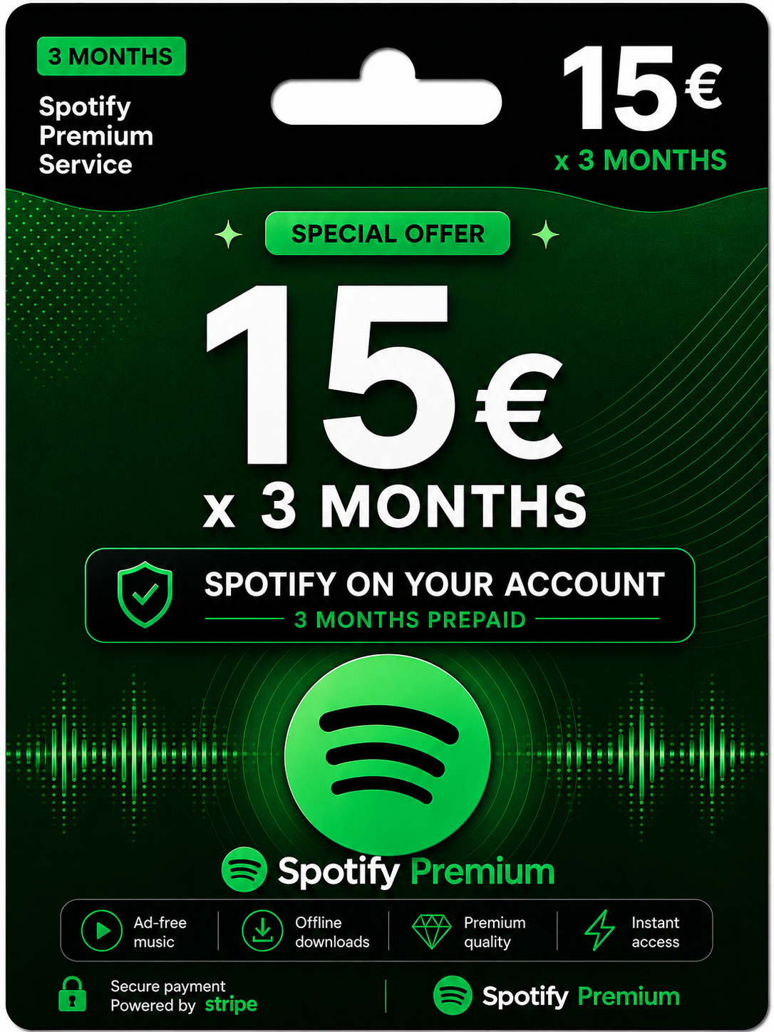 Spotify Premium 3 maanden