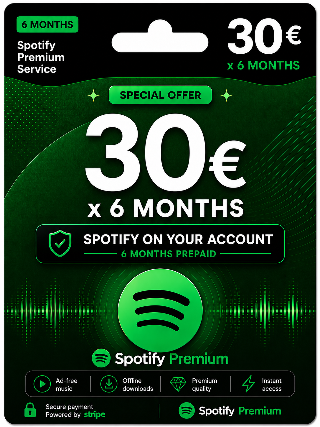 Spotify Premium 6 maanden